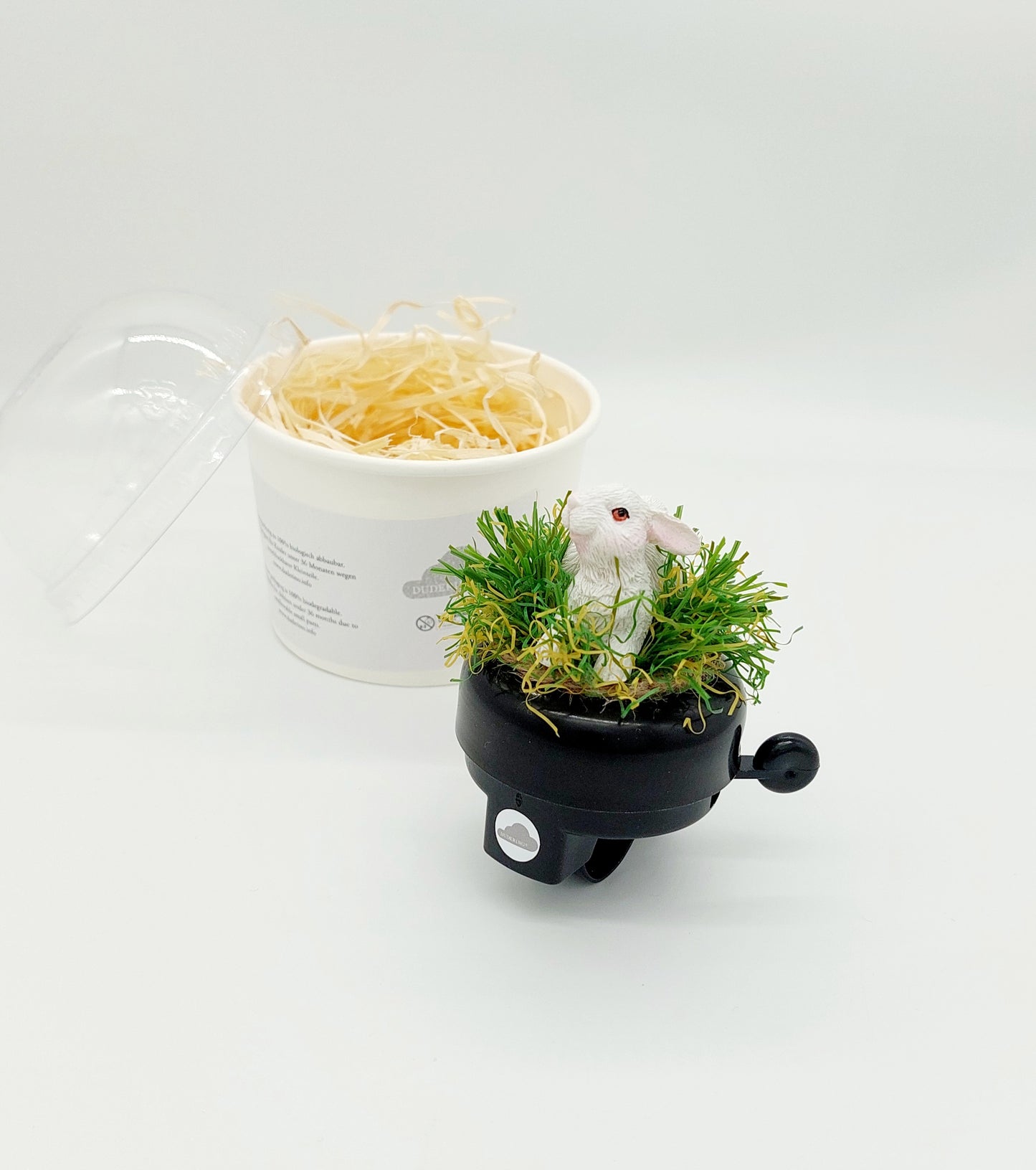 Fahradklingel Hase weiß