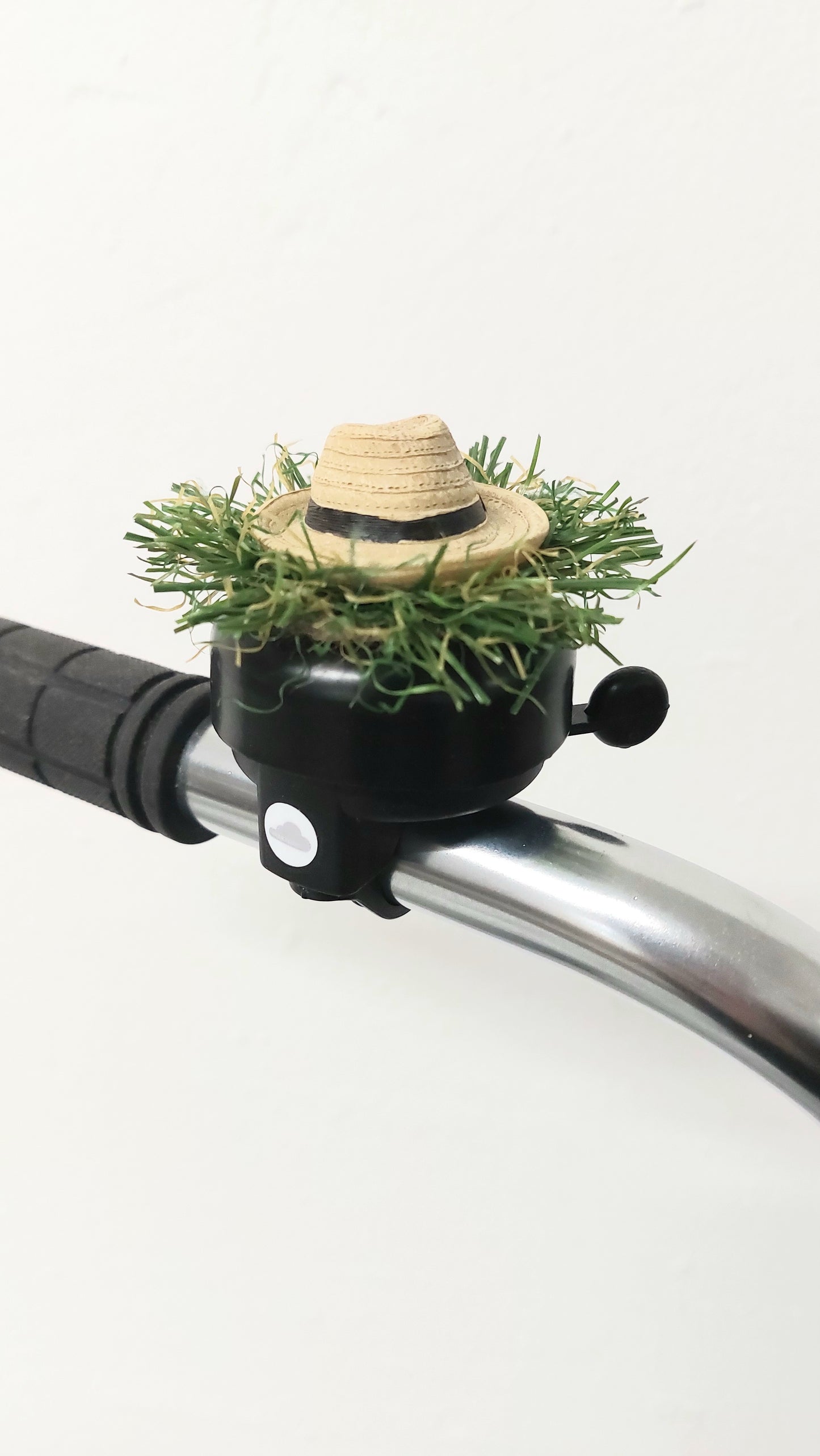 Fahradklingel Sommerhut schwarz