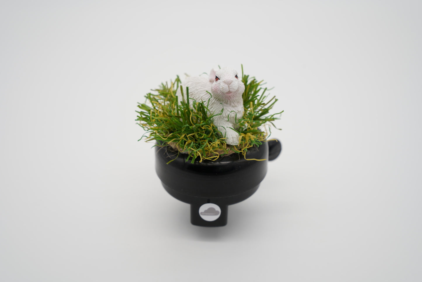 Fahradklingel Hase weiß
