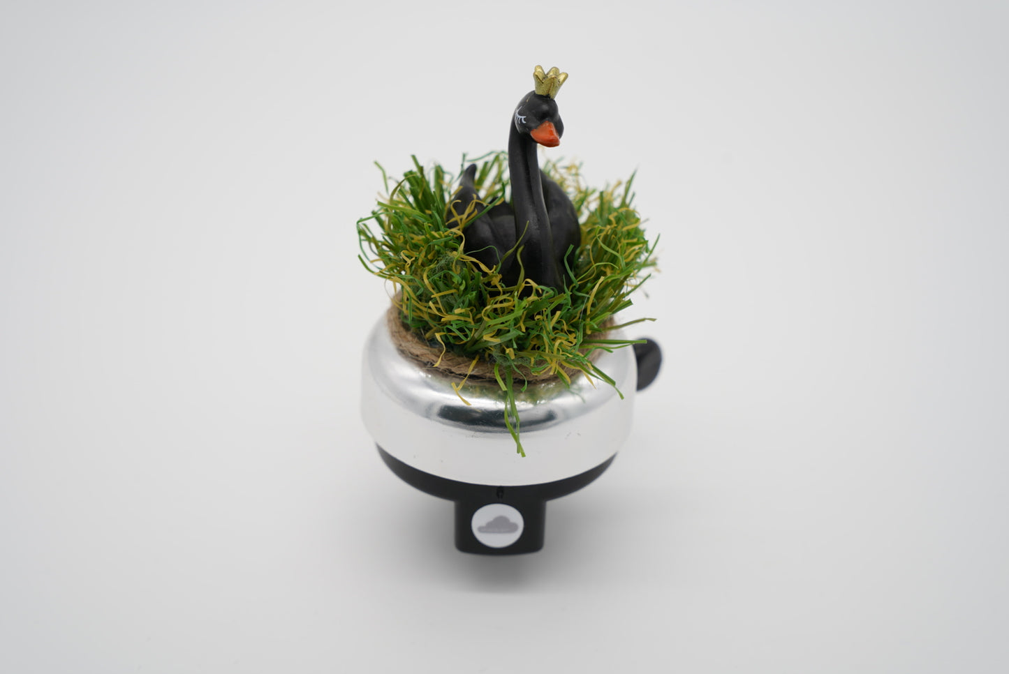 Fahrradklingel Schwarzer Schwan
